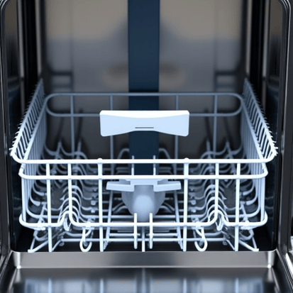 Technician efficiently replacing a part on a dishwasher in Rancho Cordova.