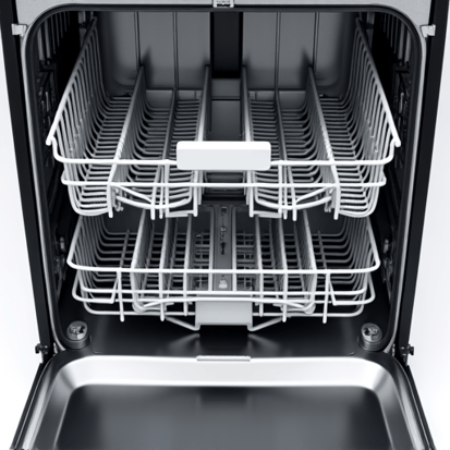 Certified technician inspecting a modern dishwasher for repair in Sacramento.