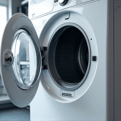 Certified technician servicing a dryer unit in Elk Grove, ensuring optimal performance.